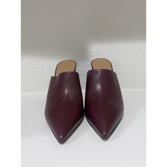 Tory Burch Shoes - Tory Burch Penelope Mule Pointy Toes Burgundy Size 9